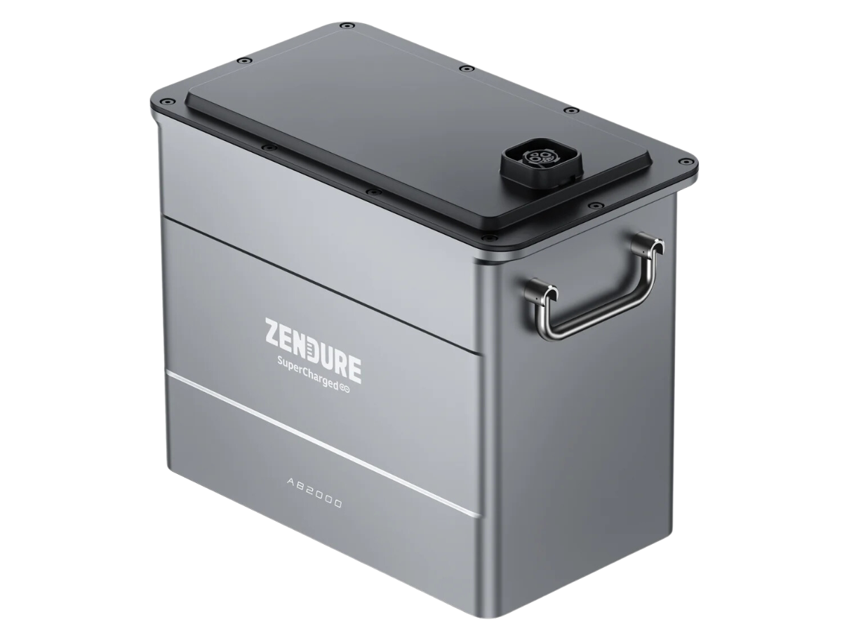Zendure SolarFlow Hyper 2000 mit Erweiterungsbatterie AB 2000, leistungsstarkes Solarenergiesystem für flexible Speicherlösungen.